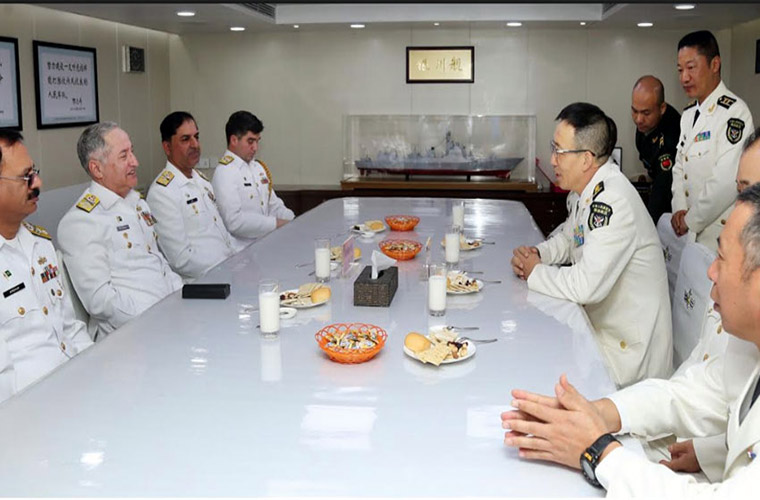 Pak Navy Chief visits Chinese ships during Sea Guardians-2020 exercise