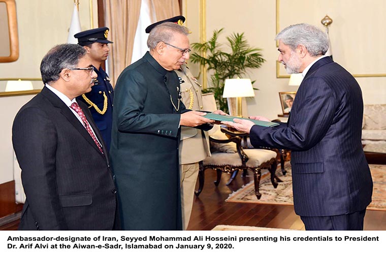 Ambassador of Iran presents credentials to President Arif Alvi