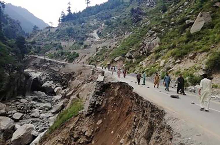 57 killed due to land sliding and avalanche over 15 fifteen villages