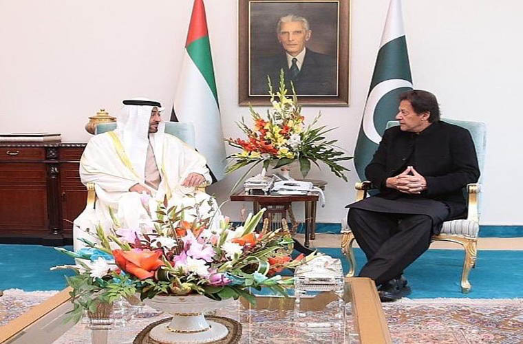 Abu Dhabi Crown Prince MBZ meets Prime Minister Imran Khan