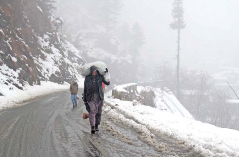 Rain and snowfall over hills at upper regions of country expected