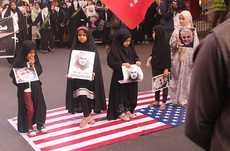 Pakistan pro Soleimani rallies condemn US unlawful strikes