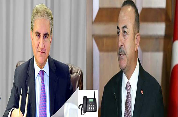 Turkish FM calls Pakistan FM Shah Mehmood Qureshi