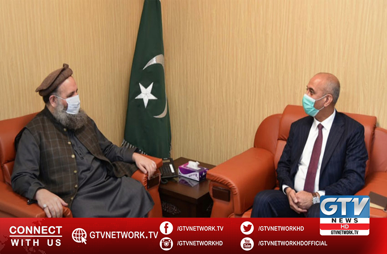 Afghan Ambassador meets Minister for Religious Affairs Pir Noor ul Haq Qadri