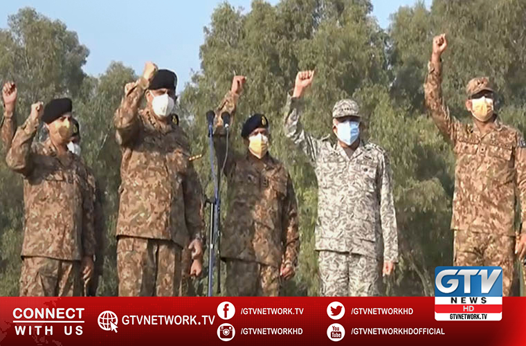 Pakistan Army Chief visits field exercise area near Gujranwala