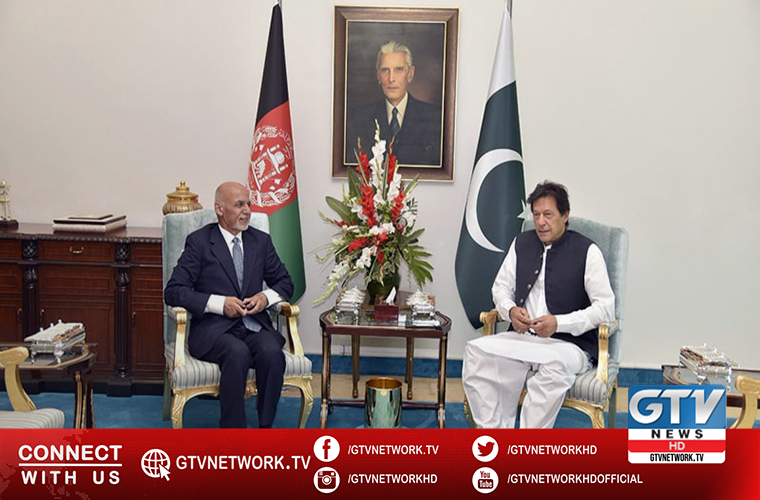 PM Imran Khan and Afghan President Ashraf discuss peace process
