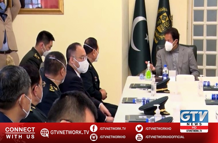 Defence Minister of China calls on Prime Minister Imran Khan