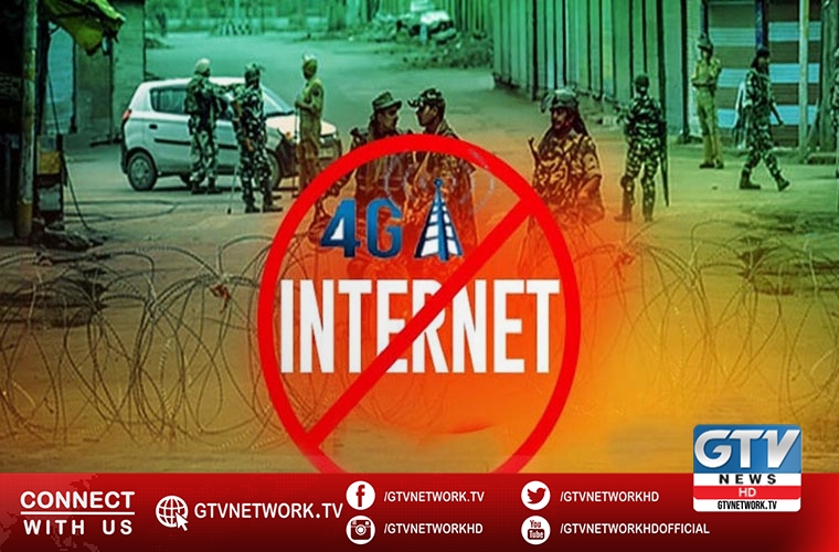 Ban on 4G internet service in Indian occupied Jammu and Kashmir extended
