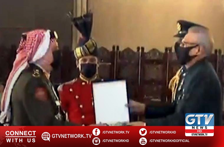 Jordan Armed Forces Joint Chiefs of Staff head conferred Hilal e Imtiaz