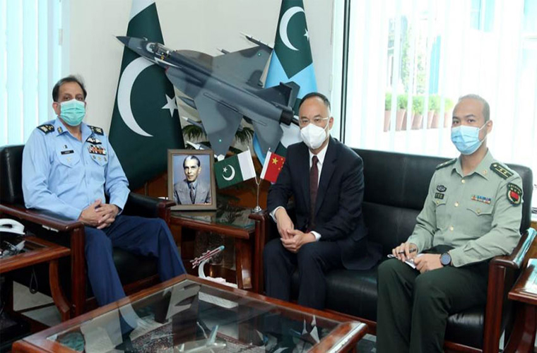 Ambassador of China calls on Air Chief in Islamabad