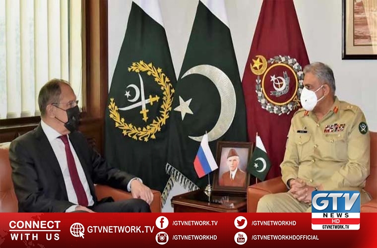 COAS tells FM Lavrov Pakistan has no hostile design towards any country