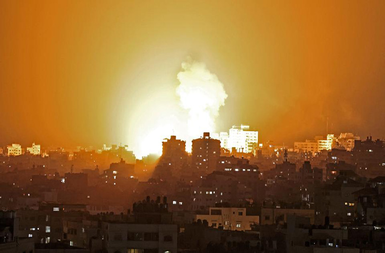 Israeli airstrikes kill 22 Palestinians including 9 children in Gaza strip so far