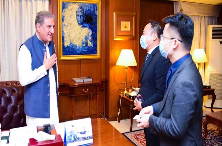 Foreign Minister Shah Mahmood Qureshi lauds Huawei Technologies