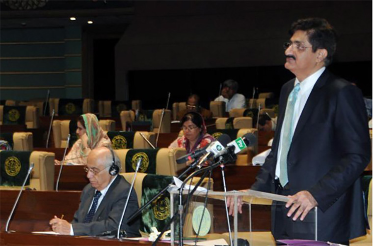 Sindh govt presents Rs1477bn tax free budget amid Opposition protest