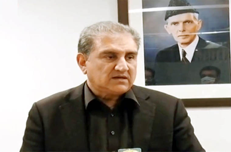 FM Qureshi vows to raise issue of Indian terror financing at global level