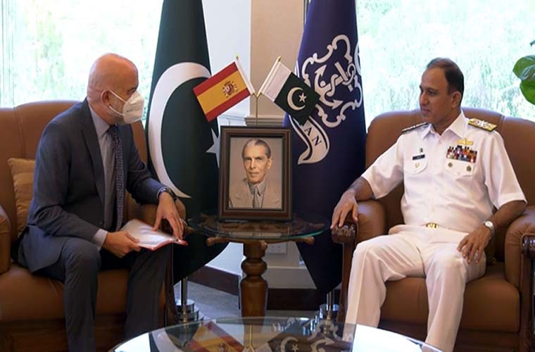 Ambassador of Spain calls on Pakistan Navy chief