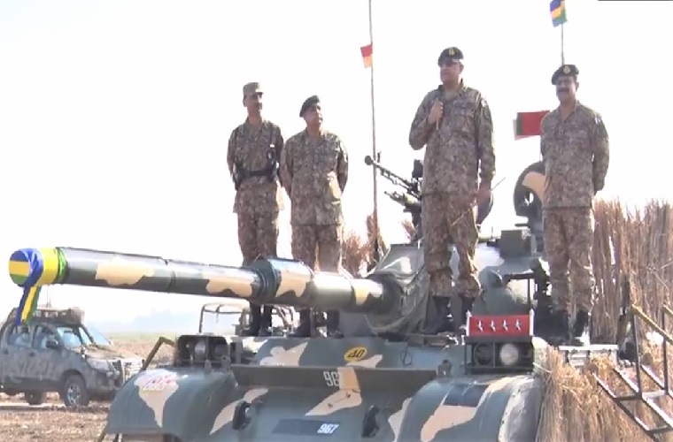 Army Chief General Qamar  Bajwa witnesses exercise ‘Victory Shield’ of Gujranwala