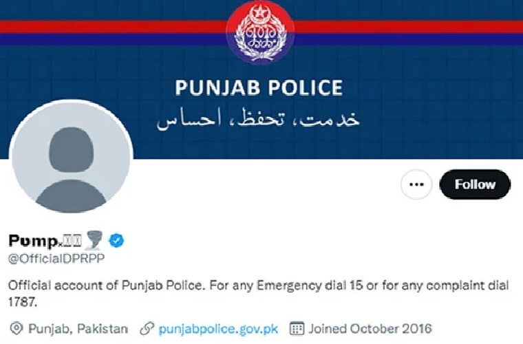 Punjab Police Official Twitter account hacked, spam links posted
