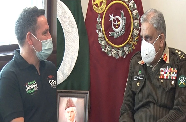 COAS Bajwa much appreciated Michael Owen for advancing football in Pakistan