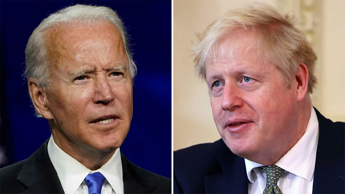 US and UK Leaders  hope for diplomatic solution to Ukraine crisis