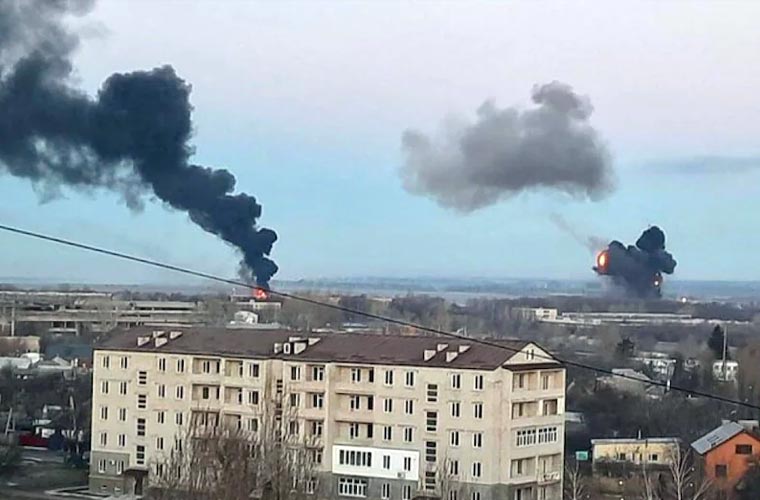 Russian forces invade Ukraine with strikes on major cities