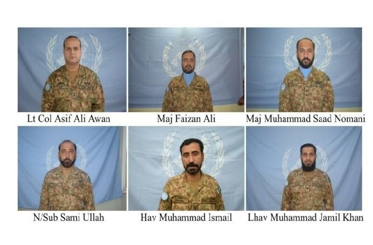 Six Pakistani officers, soldiers martyred in helicopter crash in Congo