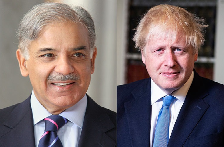 Boris Johnson congratulates Shehbaz Sharif on his election