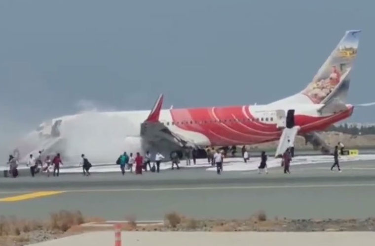 Air India Express plane engine caught fire