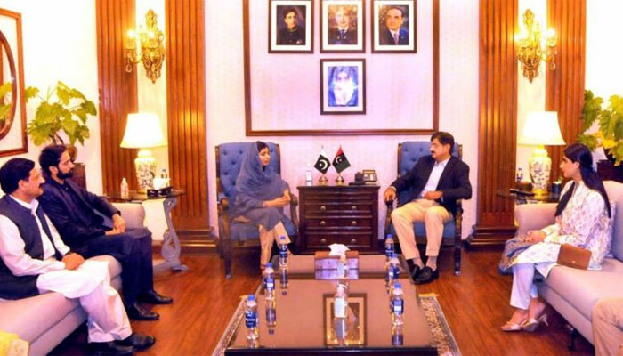 Malala Yousafzai met CM Sindh Murad Ali Shah