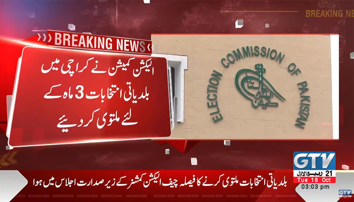 ECP postpones local bodies elections in Karachi