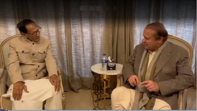 Nawaz Sharif’s Surprising Visit to Ch Shujaat’s Residence After Nearly 15 Years