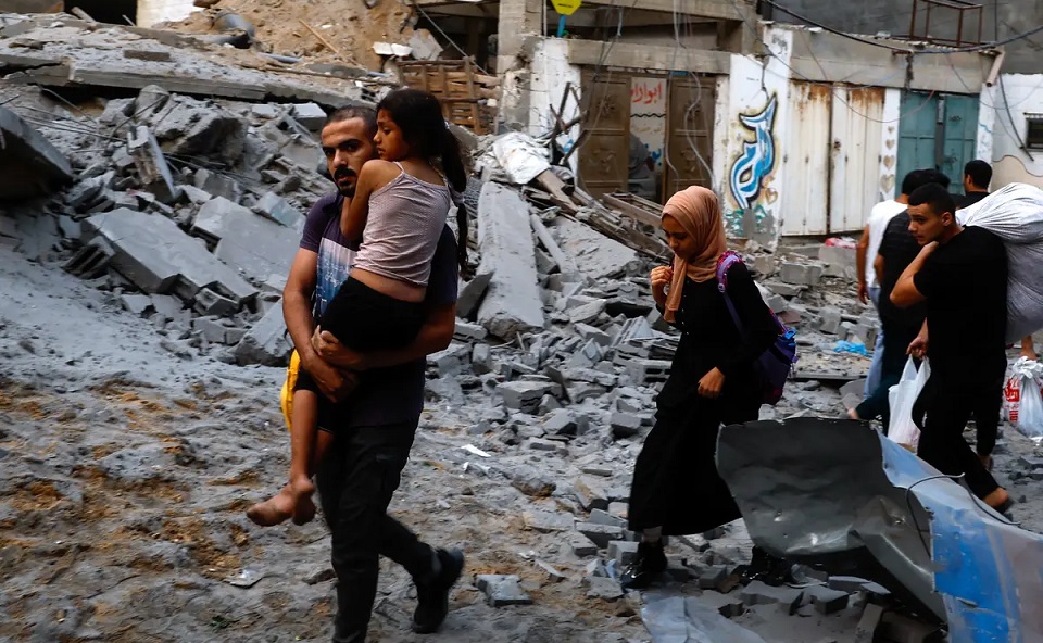 UN estimates over 1.8 million palestinians had to flee their homes due to unprecedented war