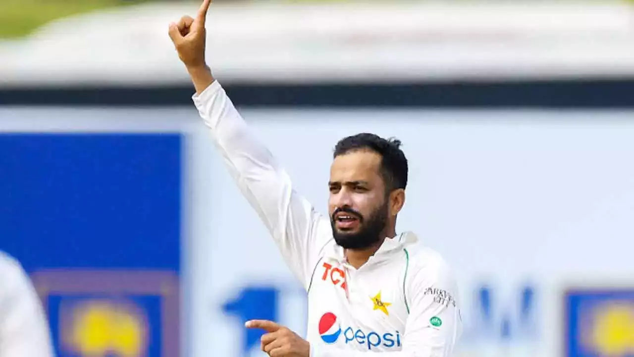 Left arm spinner Mohammad Nawaz replaced Noman Ali for test series against Australia