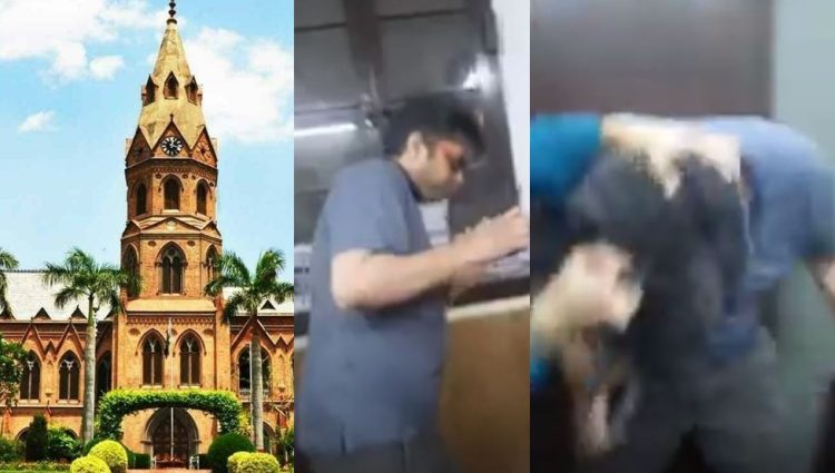 Student thrashes professor at prestigious university