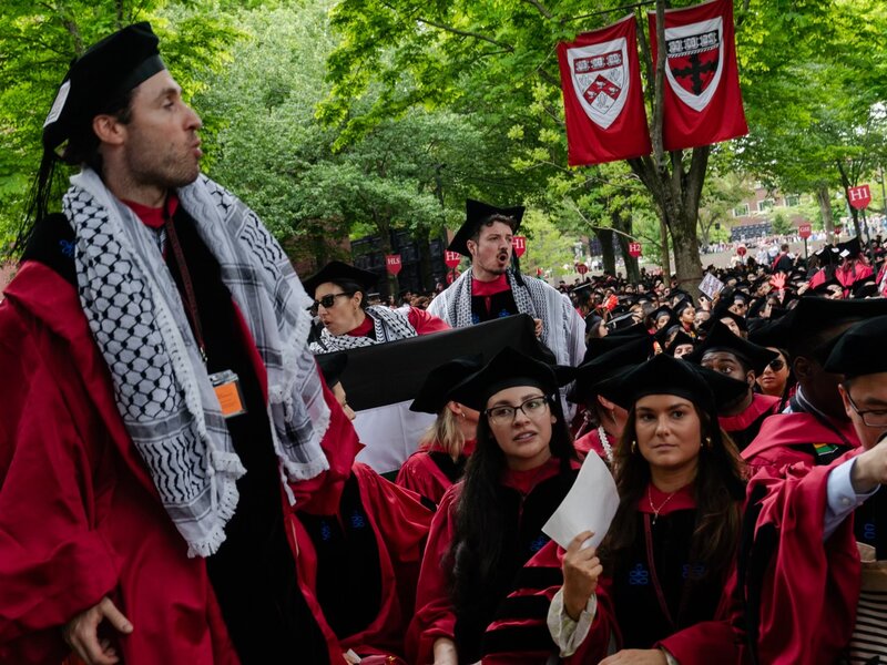 Harvard students boycott grad event in Gaza support