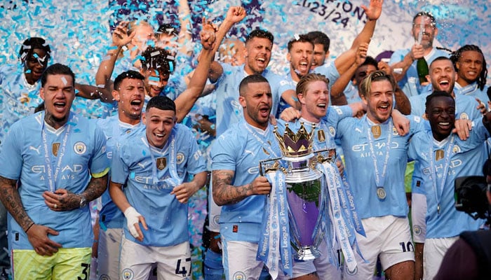 Man City win Premier League title