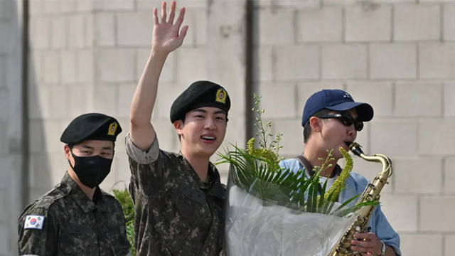 BTS member Jin returns from military service