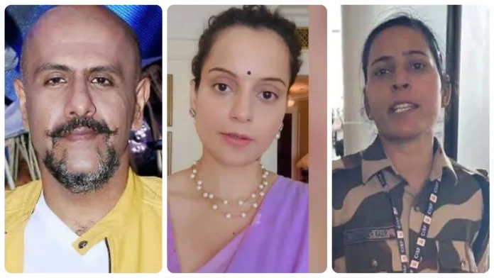 Vishal Dadlani promises job to cop who slapped Kangana