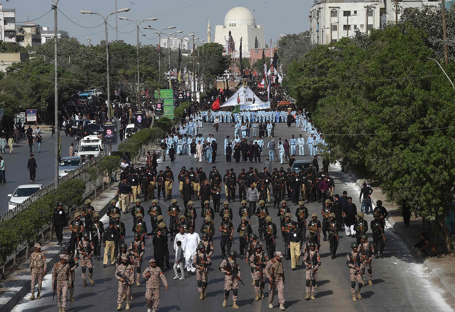 8th Muharram’s main procession being taken out from Karachi’s Nishtar Park today
