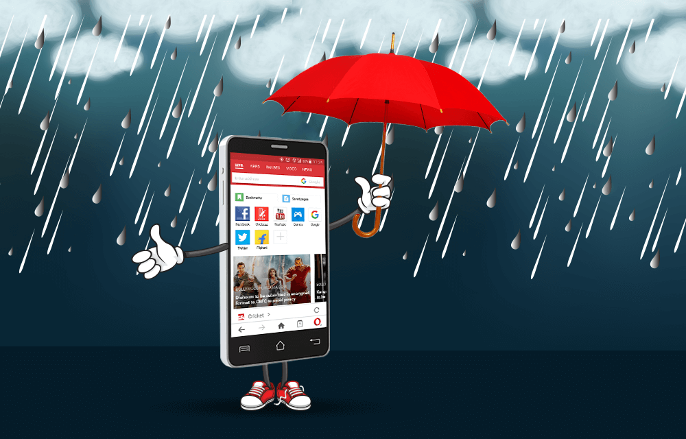 How to protect mobile phone from getting wet during rain?