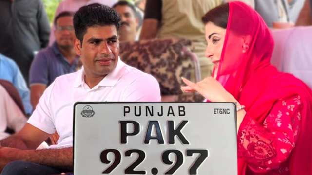 Arshad Nadeem gets new car with Olympic record ‘PAK 92.97’ number plate