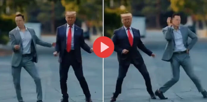 Elon Musk and Donald Trump dance video viral?