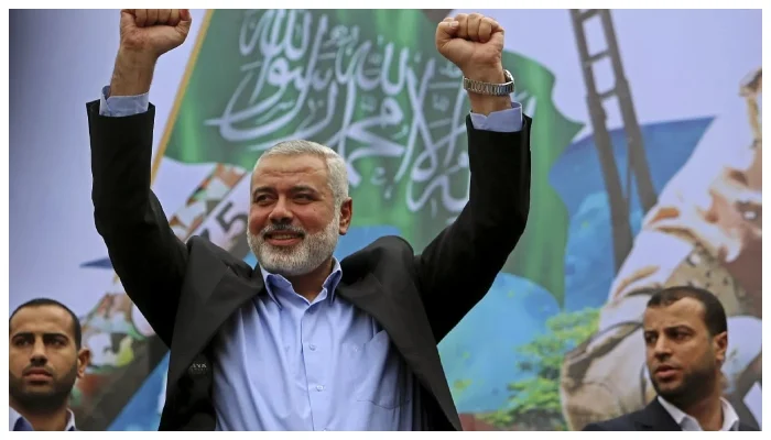 Picture of Ismail Haniyeh reciting Quran on plane shared by his daughter-in-law