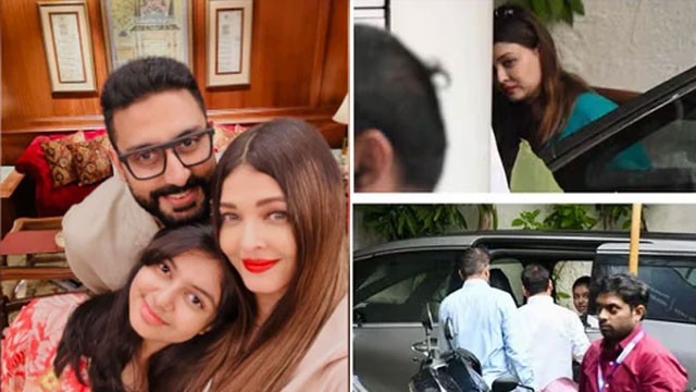 WATCH: Aishwarya Rai reaches her in-laws along with her daughter