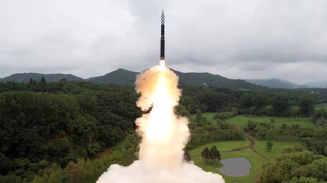 N Korea test-fires its most powerful missile