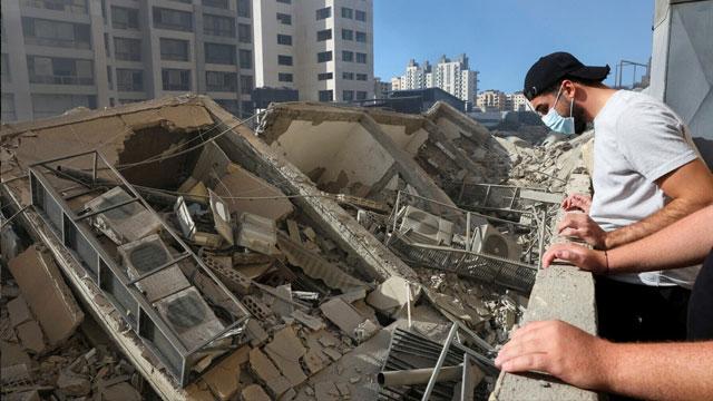 At least six killed, seven wounded as Israel bombs heart of Beirut