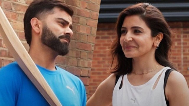 WATCH: Virat Kohli and Anushka Sharma play cricket