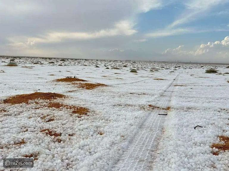 Saudi Arabian deserts receives snowfall for first time in history