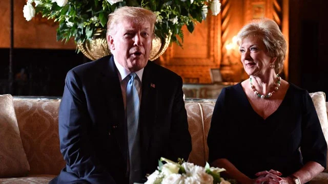 Donald Trump picks former WWE CEO as education secretary