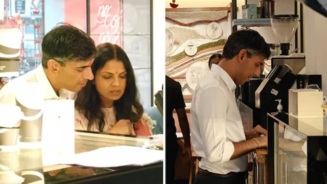 Former British PM Rishi Sonak spotted at a coffee shop in India’s Bengaluru
